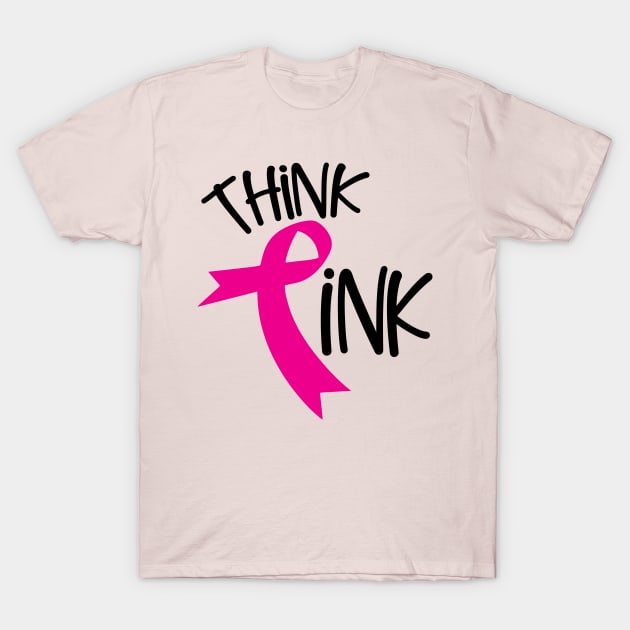 Think Pink Breast Cancer Awareness T-Shirt by trendybestgift